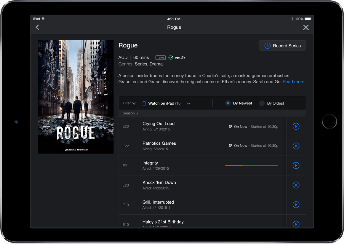 DIRECTV Tablet App (Details)