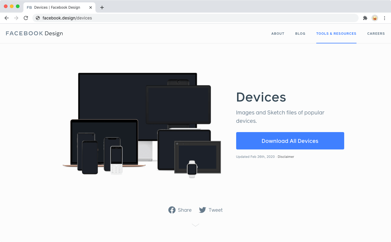 Facebook Design (Devices)