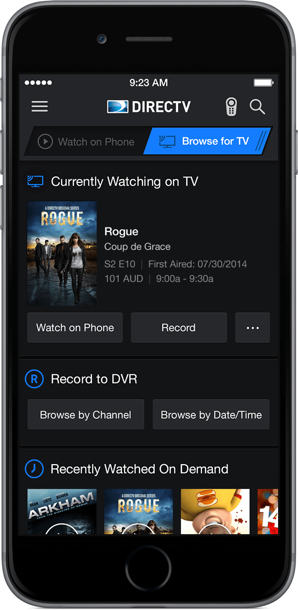 DIRECTV Mobile Apps (Browse)