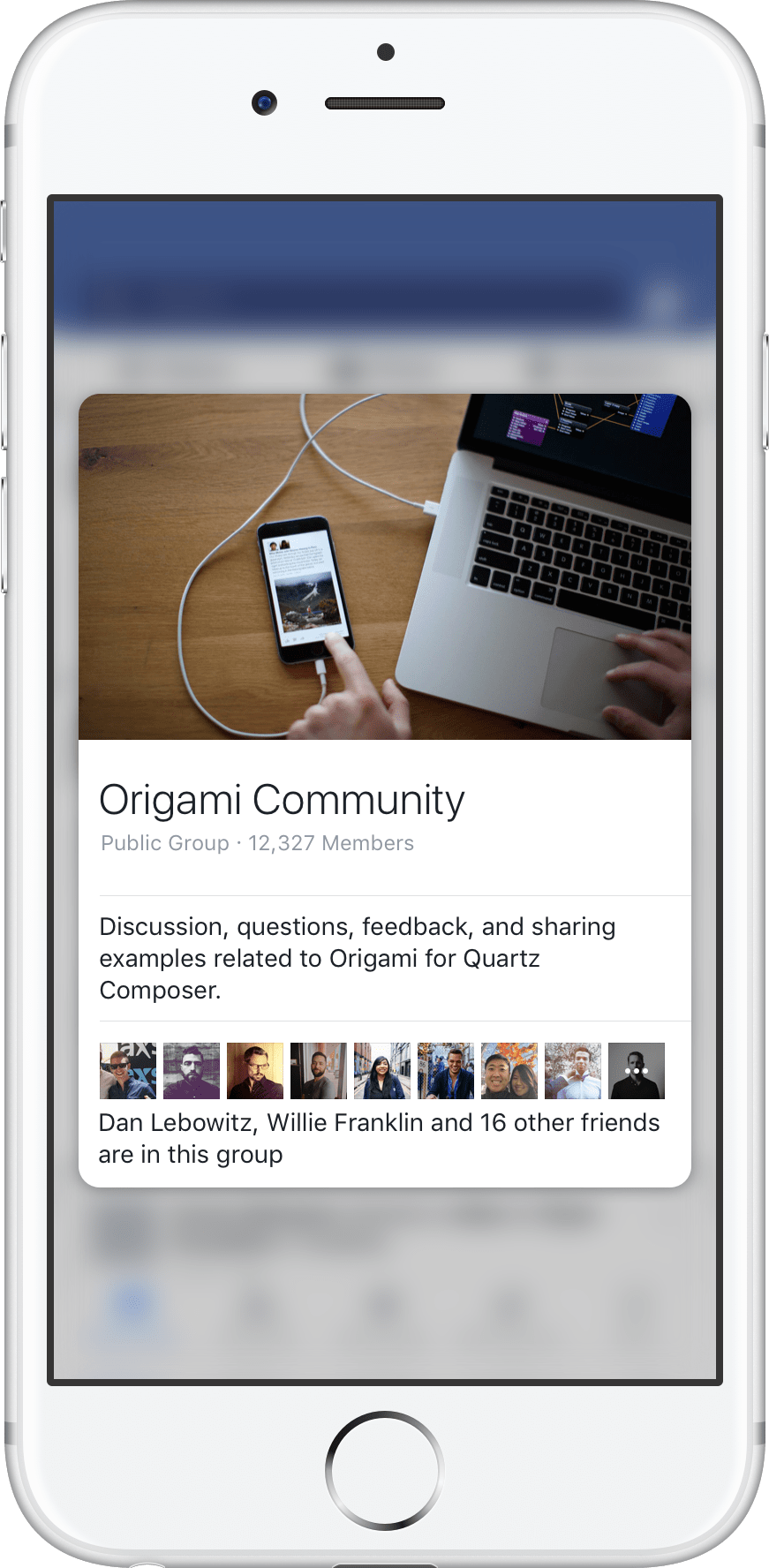 Facebook 3D Touch (Group)
