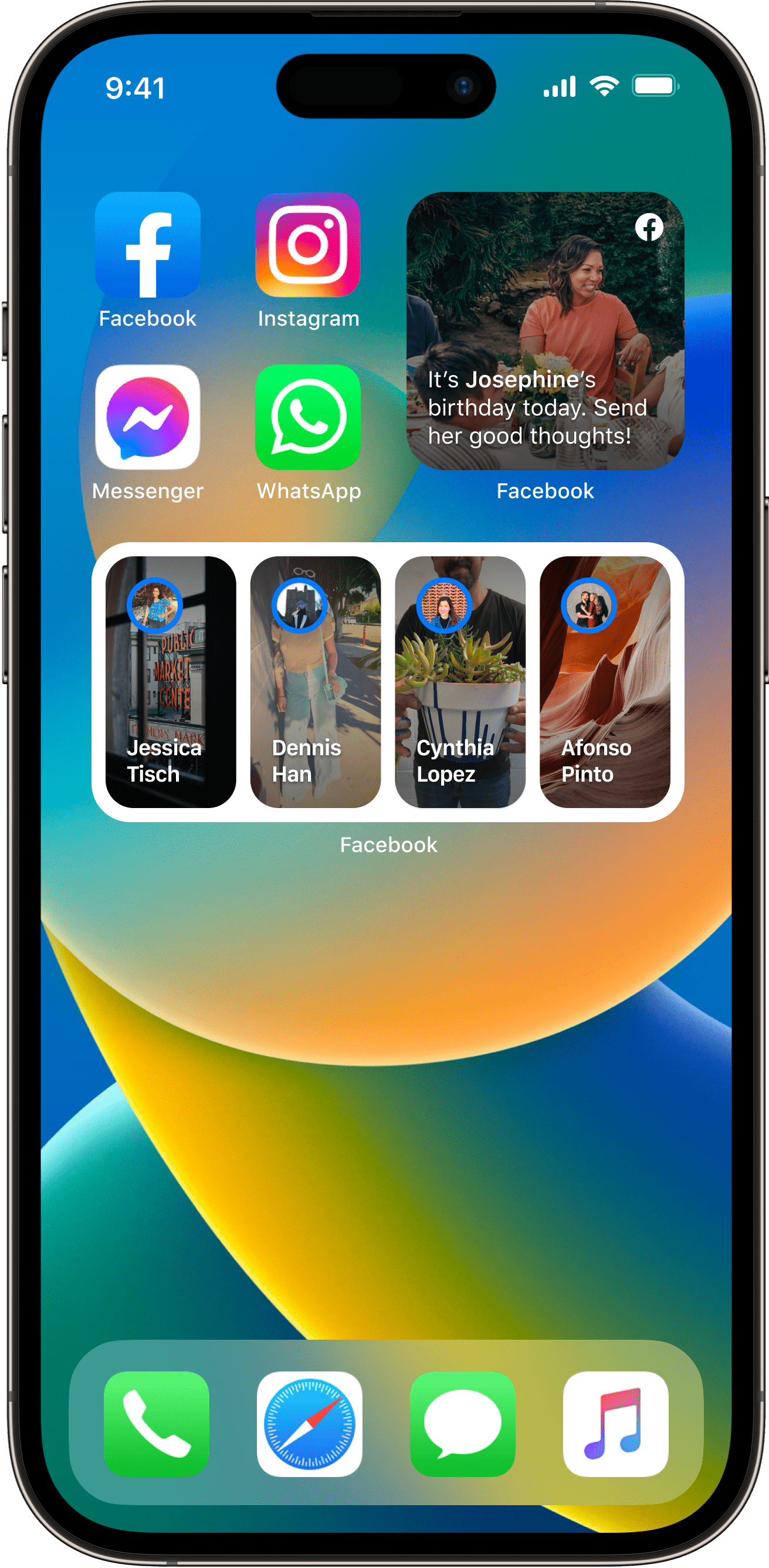 Facebook iOS Widgets (Home Screen)